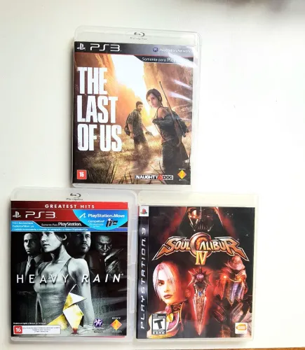 PLAYSTATION 3- 3 JOGOS ORIGINAIS PERFEITOS COMPLETOS