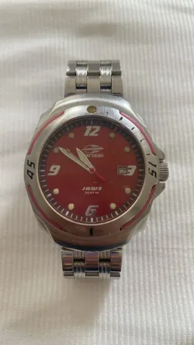 Relógio de pulso masculino antigo Mormaii Jaws IDATM