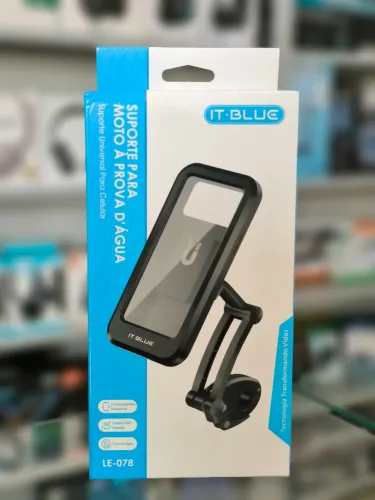 Suporte de celular para moto a prova d'água 