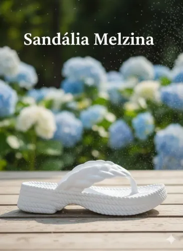 Chinelo Melzinha Branco Novo