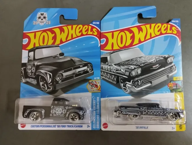 Hot wheels Dupla Impala e Ford 