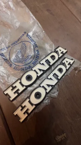 Emblema Tanque Cg Bolinha Novo Original Honda