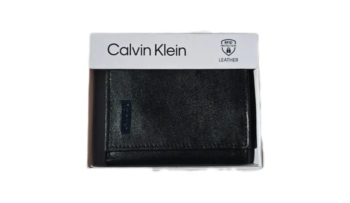 Carteira Calvin Klein logo liso, RIFD