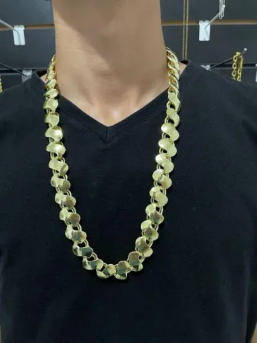 corrente de moeda antiga friso s16mm