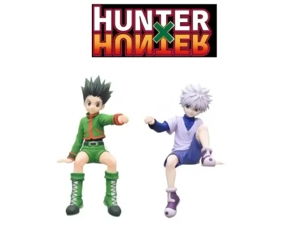2 Bonecos Hunter x Hunter (killua e gon) 13cm