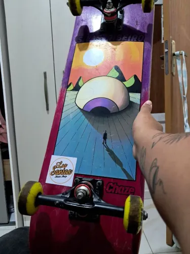 Skate completo para street - Troco por celular em bom estado