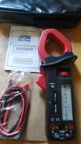 alicate amperimetro e multimetro  ICEL SK-7200 - MUITO ROBUSTO