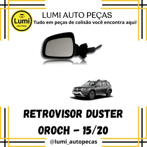 Retrovisor Duster / Oroch 2015 a 2020 - NOVO!!