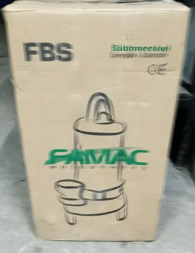Bomba submersa 3 cv 1700 rpm famac resíduos esgoto 