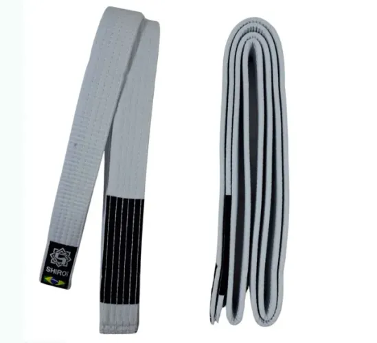 Faixa Shiroi Jiu Jitsu Padrao ponteira branco