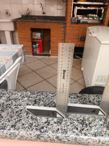 Conjunto de Esquadros Starrett Aço Inox 