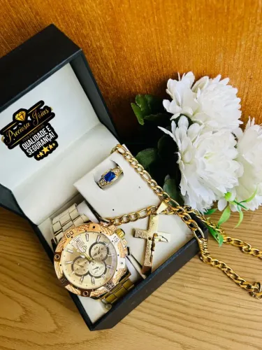 PROMOÇÃO KIT DE RELÓGIO MASCULINO 