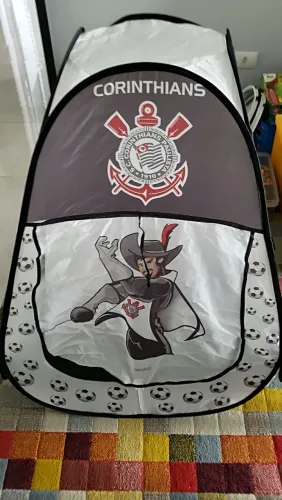 BARRACA CABANA INFANTIL BRASKIT CORINTHIANS
