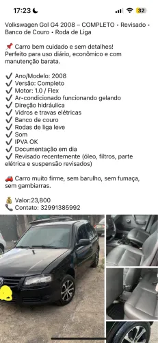 Volkswagen Gol Geração IV Plus 1.0 8V MI Total Flex Mec. 4P 2008