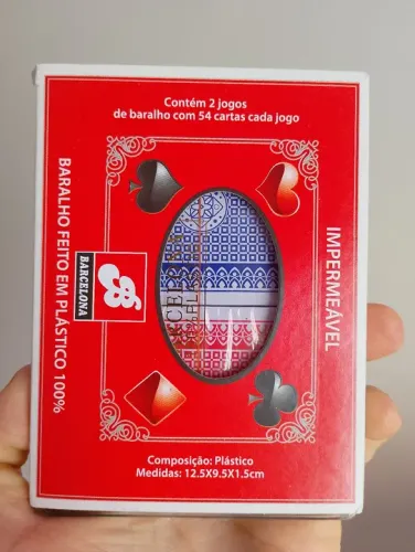 Kit de Baralho com 2 jogos 54 cartas Impermeável