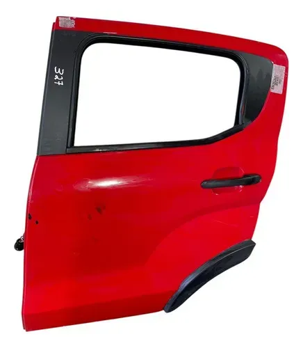 Porta Fiat Mobi 2019/2020 Traseira Esquerda Vermelha