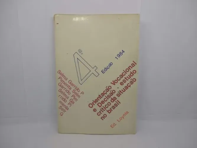 Livro: Orientação Vocacional E Decisão