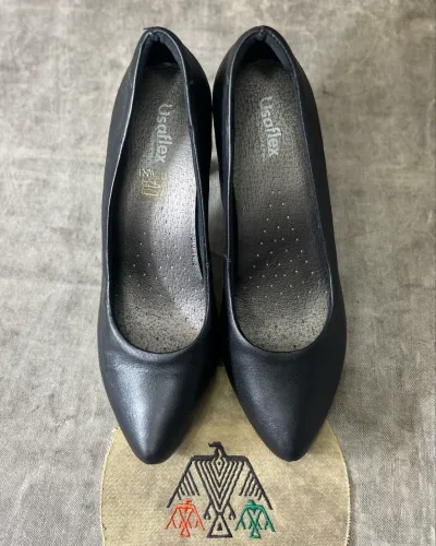 Sapato scarpin feminino preto Usaflex | Tam 39