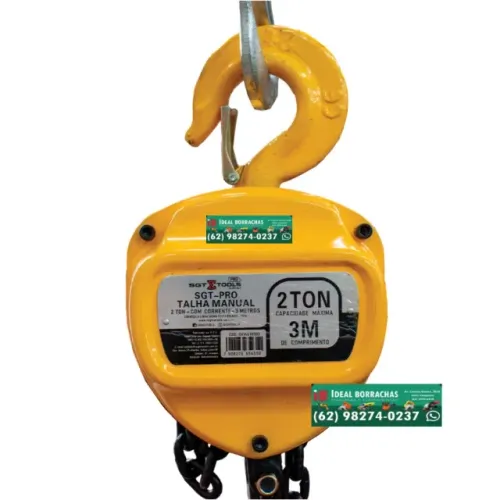 Talha manual 2 toneladas x 3 metros
