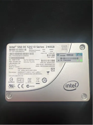 Intel SDD DC S3510 Series - 240GB