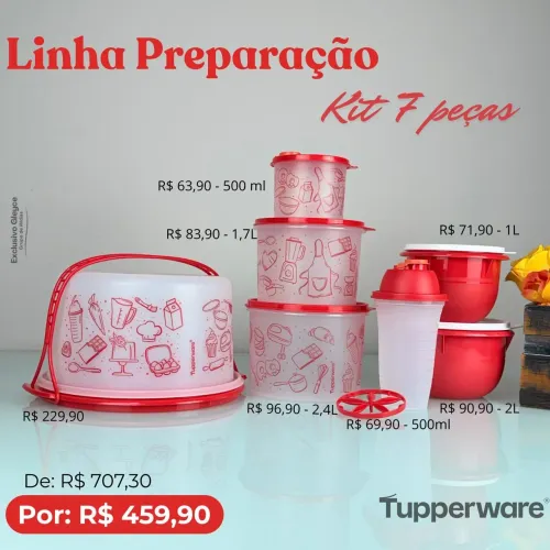 Conjunto Tupperware 