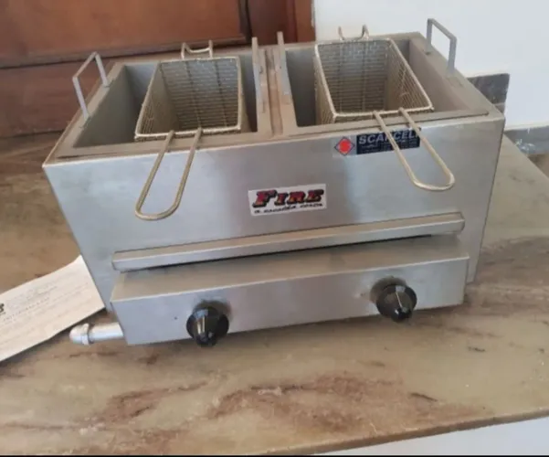 NOVA - Fritadeira Industrial Dupla a Gas - Fire