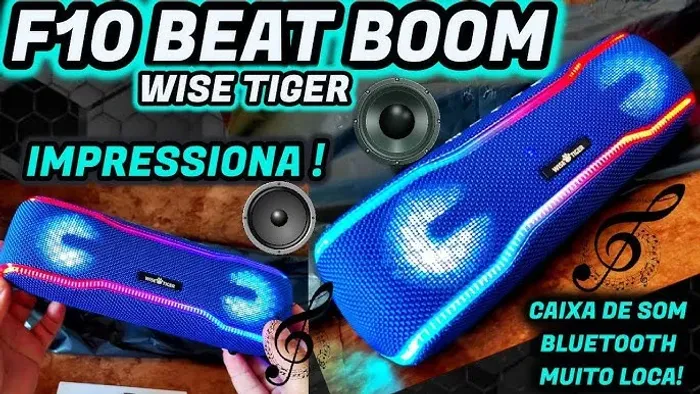 Wise Tiger Caixa de Som Bluetooth Subwoofer Alto-falante IPX7 à prova d'água Novo Na Caixa