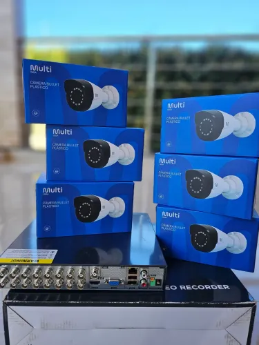 Kit Câmeras de Segurança Bullet Multi Giga + DVR