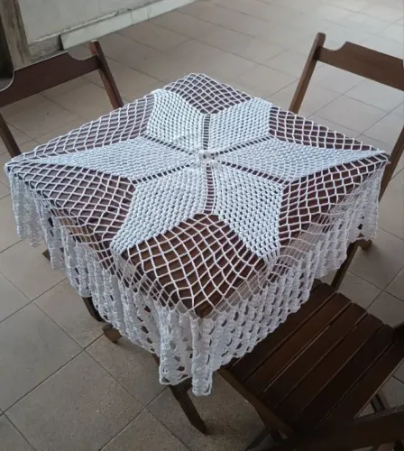 Toalha de Crochê Artesanato Estrela (Bangu)