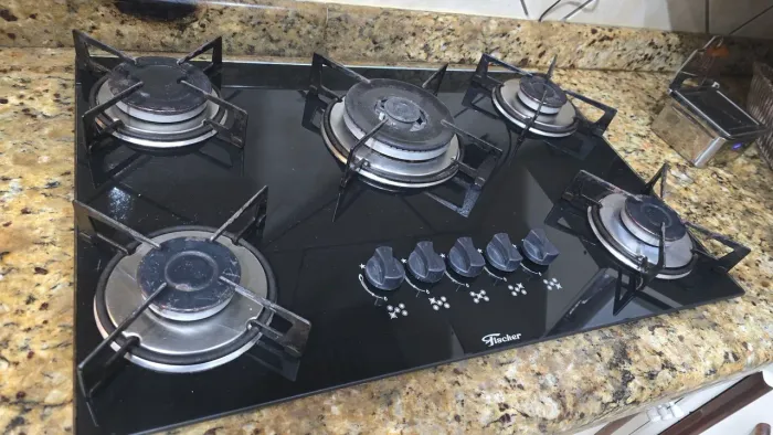 Cooktop Fischer 5 Bocas com tripla chama, acendimento automatico