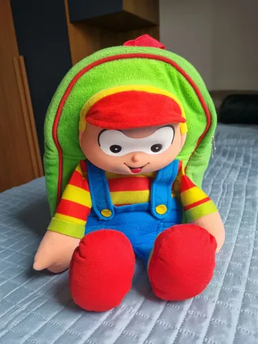 Mochila Pelúcia Cia Toy Cebolinha