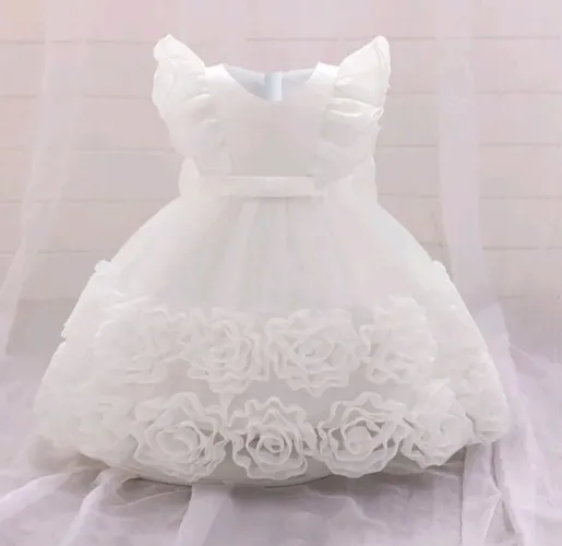 Vestido de Festa Floral para Bebê