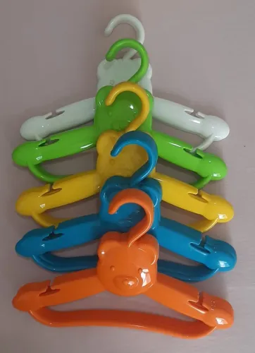 Cabide Infantil Urso Cajovil Colorido - 18 peças