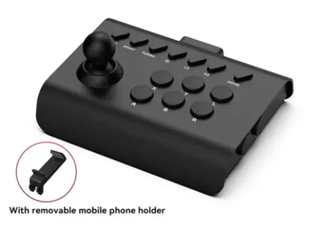 Controle wireless Bluetooth para PC/Switch/PS3/PS4/Android - mini ARCADE preto novo