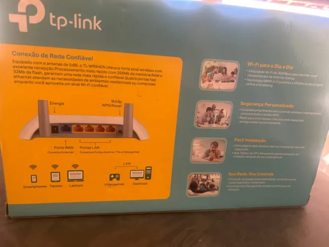 Roteador TP-Link TL-WR840N - Wi-Fi Confiável