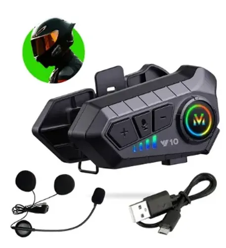 Fone De Ouvido Capacete Moto Comunicador Bluetooth Sem Fio Motocicleta Com Microfone z1318