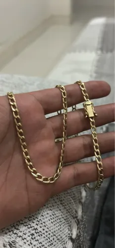 Corrente maciça 30g de ouro 18k