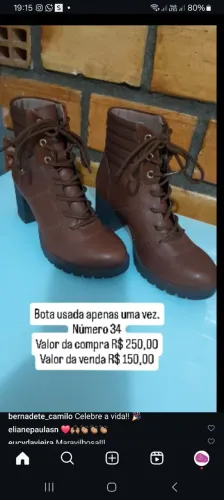 Bota Marrom 