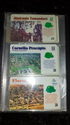 Coleção de Cartões Telefônicos Telepar - Paraná