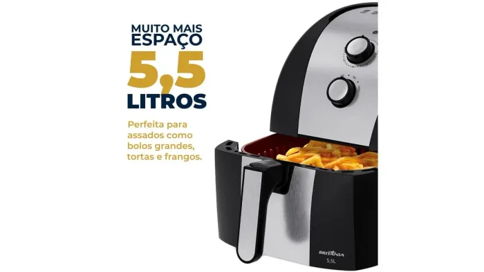 Fritadeira Air Fryer Britania 5.5L