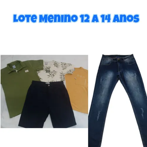 Lote Semi novo Menino tam 12 a 14 anos