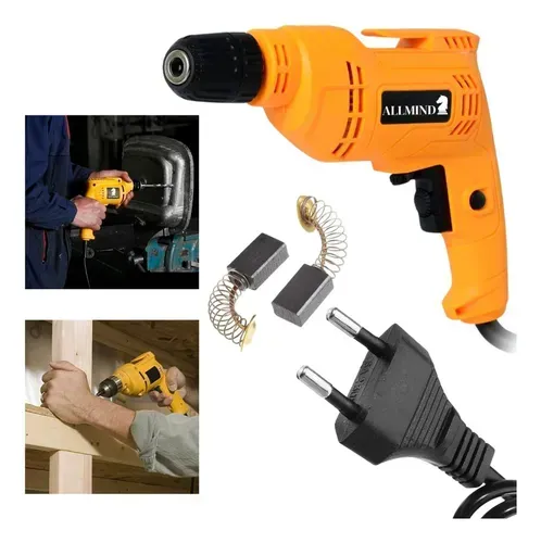 Furadeira Parafusadeira 10mm Elétrica 900W Profissional Nakan (110 Volts)