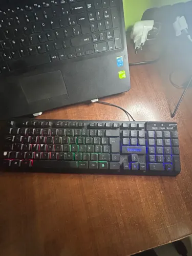 Teclado gamer evolut semi mecânico- rainbow