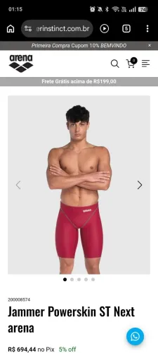 Traje natação Arena powerskin