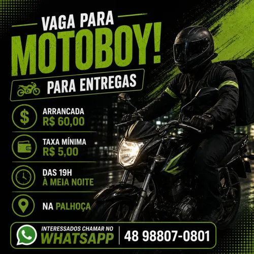 VAGA PARA MOTOBOY!