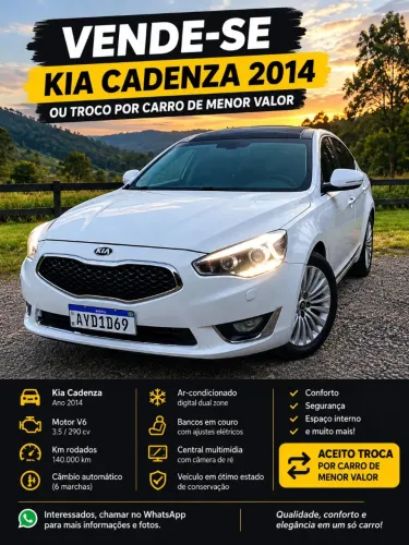 Kia Motors Cadenza EX 3.5 V6 24V 290cv Aut. 2014