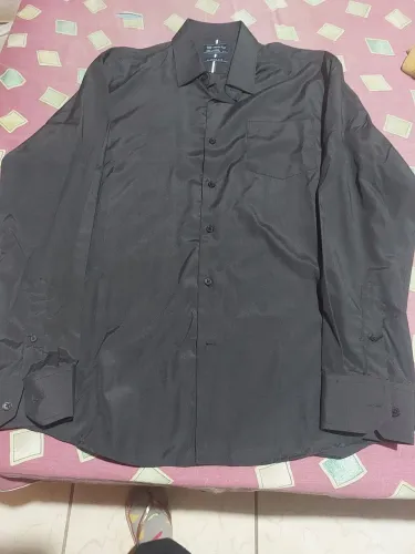Camisa Social Masculina Preta Preston Field 4G - Nova