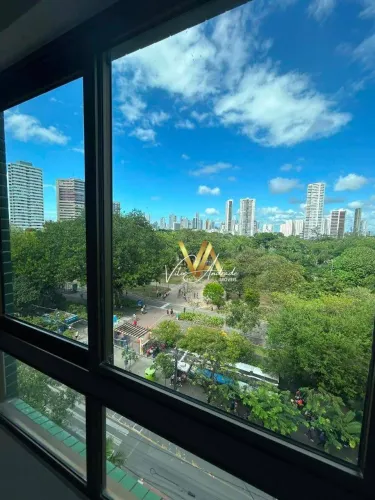 Apartamento com 1 dormitório para alugar, 36 m² por R$ 2.400/mês - Jaqueira - Recife/PE