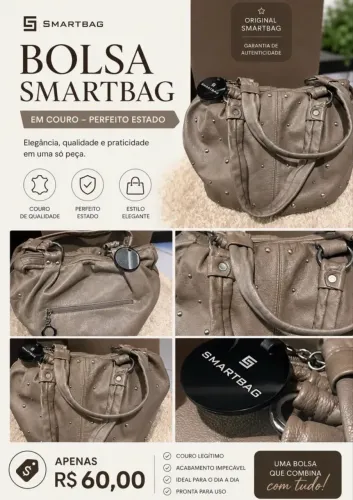 BOLSA DE COURO SMARTBAG ORIGINAL