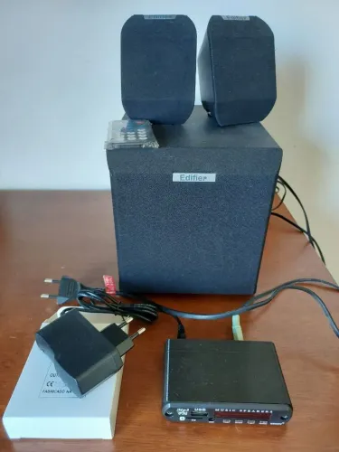 Kit Edifier X100 + Mp3 Bluetooth Kebidu Player